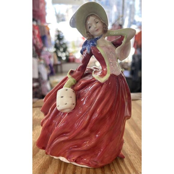 Royal Doulton Bone China England Autumn BreezesLady Red Dress Figurine - z1residence.com Royal Doulton Bone China England Autumn BreezesLady Red Dress Figurine - z1residence.com